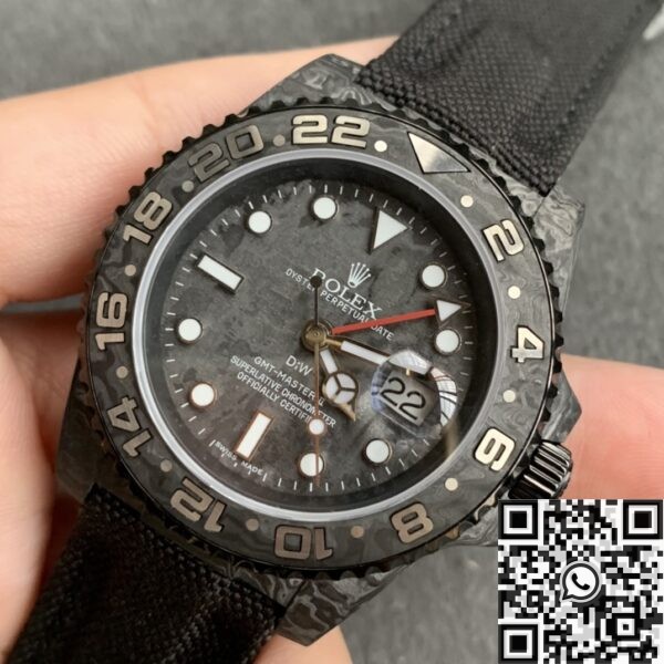 GMT-Master II Carbon Fiber DIW Custom Rolex Case Nylon Strap