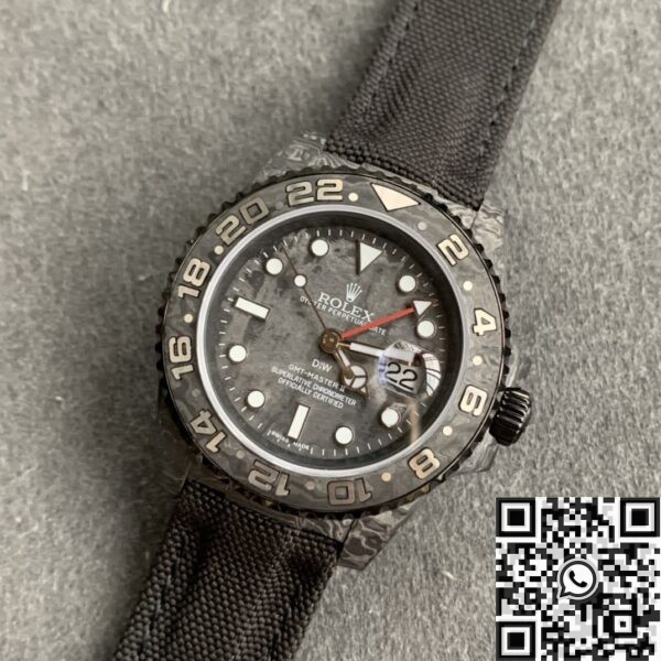 GMT-Master II Carbon Fiber DIW Custom Rolex Case Nylon Strap
