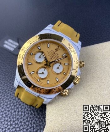 Rolex 24H Daytona DIW Custom White Quartz Fiber Shell Watch