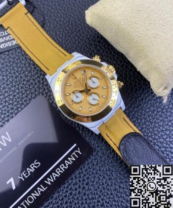 Rolex 24H Daytona DIW Custom White Quartz Fiber Shell Watch