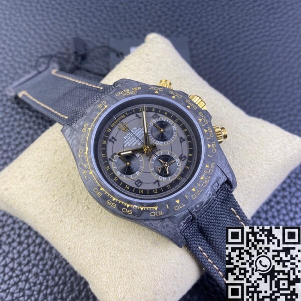 Gold And Black Rolex Daytona DIW Custom Carbon Fiber Shell