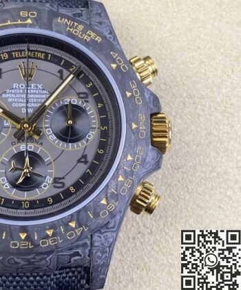 Gold And Black Rolex Daytona DIW Custom Carbon Fiber Shell