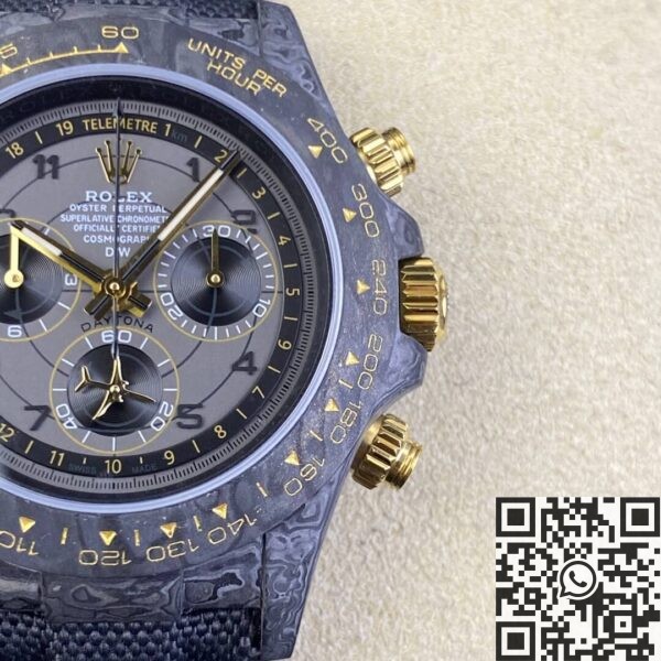 Gold And Black Rolex Daytona DIW Custom Carbon Fiber Shell