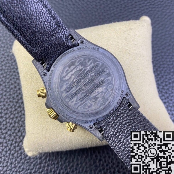 Gold And Black Rolex Daytona DIW Custom Carbon Fiber Shell