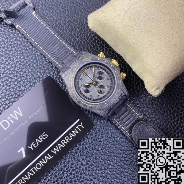 Gold And Black Rolex Daytona DIW Custom Carbon Fiber Shell