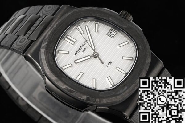 Patek Philippe Nautilus 5711 Carbon Fiber White Dial Custom