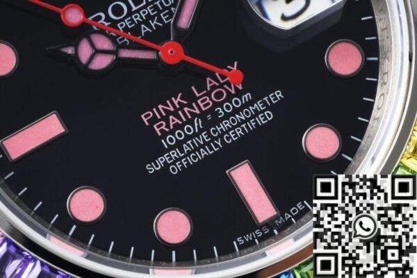 Rolex Watch Submariner Date Customized Rainbow Circle