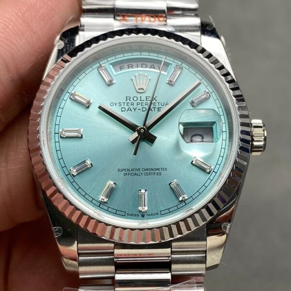 Ice Blue Rolex Day Date M128236-0009 36mm Watch Q Factory
