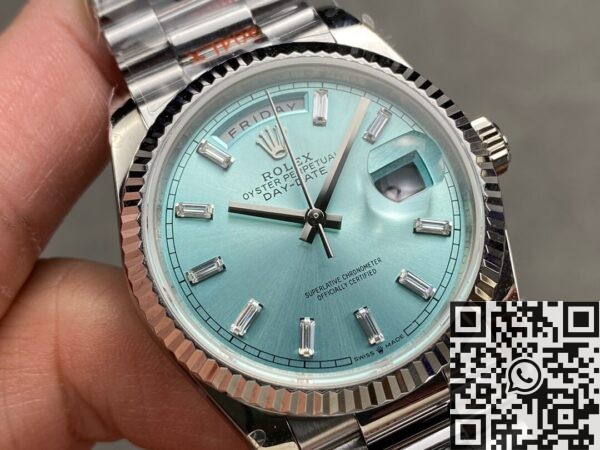 Ice Blue Rolex Day Date M128236-0009 36mm Watch Q Factory