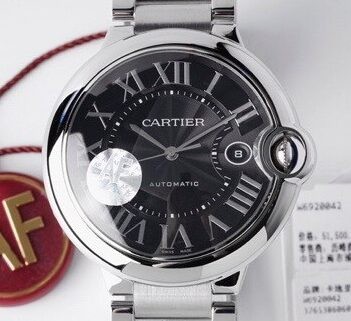 Cartier Ballon Bleu De Cartier Watch W6920042 Black Dial 42mm