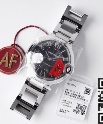 Cartier Ballon Bleu De Cartier Watch W6920042 Black Dial 42mm