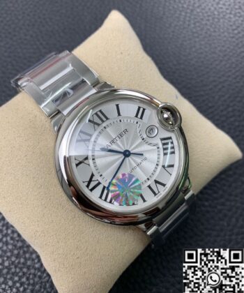 Cartier Ballon Bleu De Cartier W69012Z4 White Plate Size 42mm