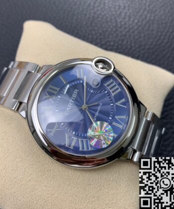 Cartier Ballon Bleu Sapphire WSBB0025 Blue Dial 42mm Watch
