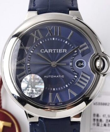 Cartier Ballon Bleu Replica WSBB0027 Blue Dial Size 42mm Watch