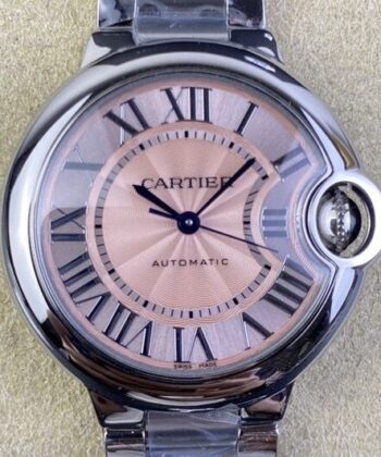 Ballon Bleu De Cartier Watch 33MM WSBB0046 Pink Dial Watch