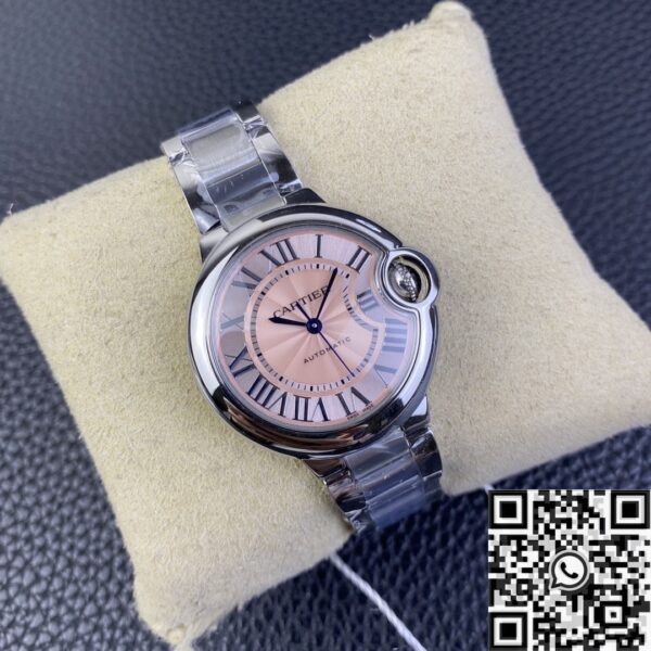 Ballon Bleu De Cartier Watch 33MM WSBB0046 Pink Dial Watch