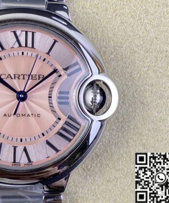 Ballon Bleu De Cartier Watch 33MM WSBB0046 Pink Dial Watch