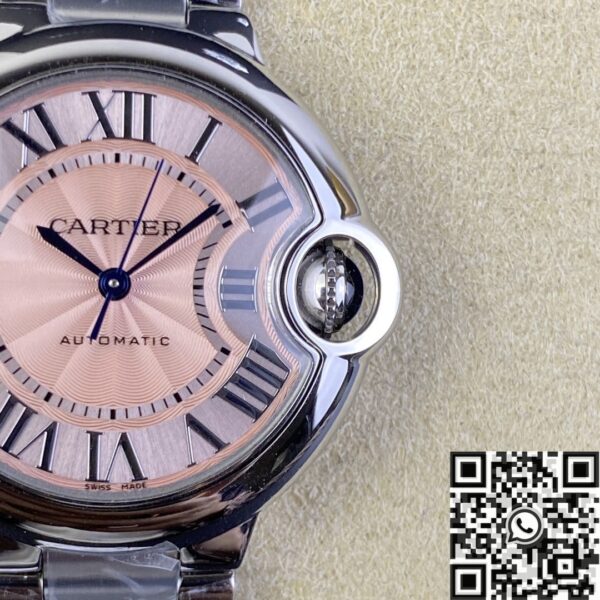 Ballon Bleu De Cartier Watch 33MM WSBB0046 Pink Dial Watch