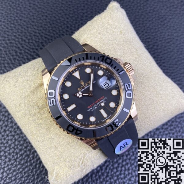 Rolex Yacht Master Black M126655-0002 Rose Gold Size 40mm