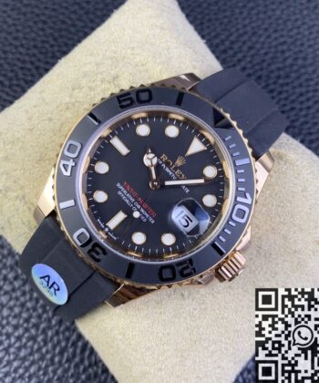 Rolex Yacht Master Black M126655-0002 Rose Gold Size 40mm