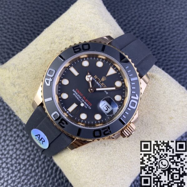 Rolex Yacht Master Black M126655-0002 Rose Gold Size 40mm