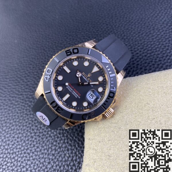 Rolex Yacht Master Black M126655-0002 Rose Gold Size 40mm