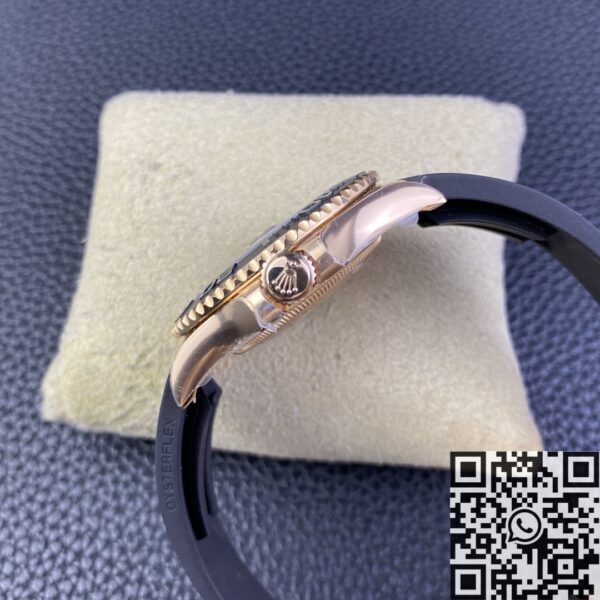 Rolex Yacht Master Black M126655-0002 Rose Gold Size 40mm