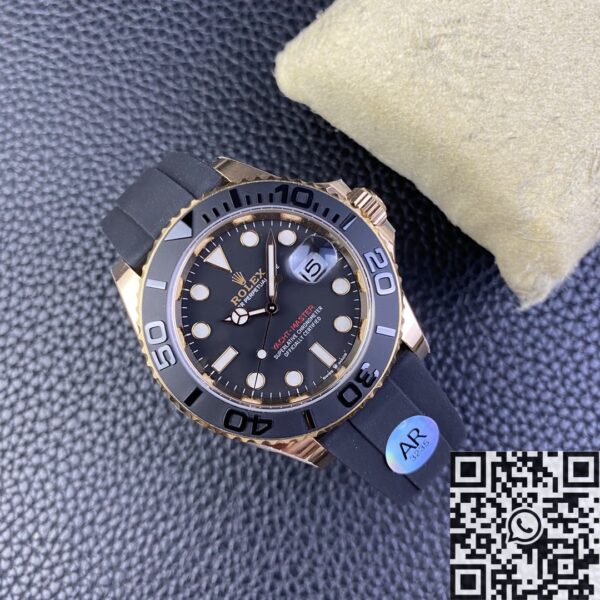 Rolex Yacht Master Black M126655-0002 Rose Gold Size 40mm
