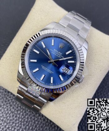 Occasion Rolex Datejust​ M126334-0001 Blue Dial 41mm Watch
