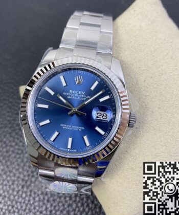 Occasion Rolex Datejust​ M126334-0001 Blue Dial 41mm Watch