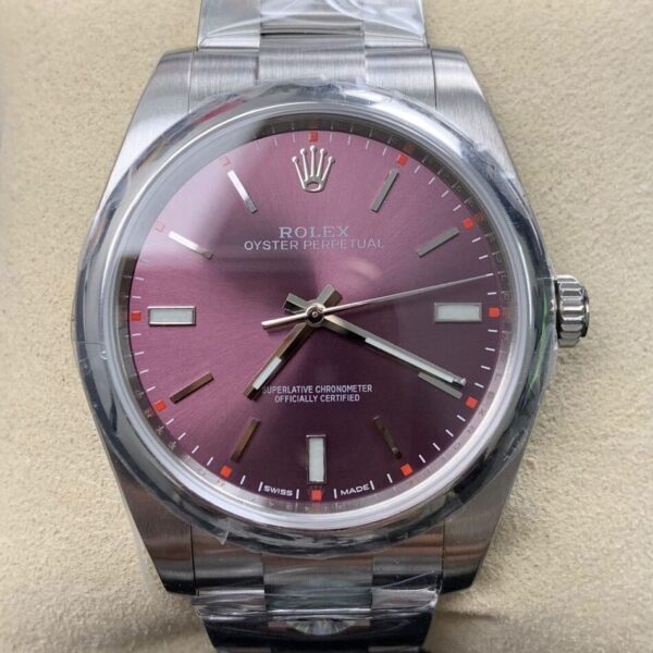 AR Factory Oyster Perpetual Rolex M114300-0002 Red Grape Dial