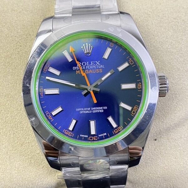 Rolex Milgauss M116400gv-0002 Blue Dial Watch AR Factory