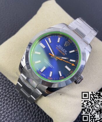 Rolex Milgauss M116400gv-0002 Blue Dial Watch AR Factory