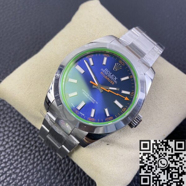 Rolex Milgauss M116400gv-0002 Blue Dial Watch AR Factory