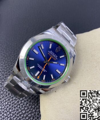 Rolex Milgauss M116400gv-0002 Blue Dial Watch AR Factory