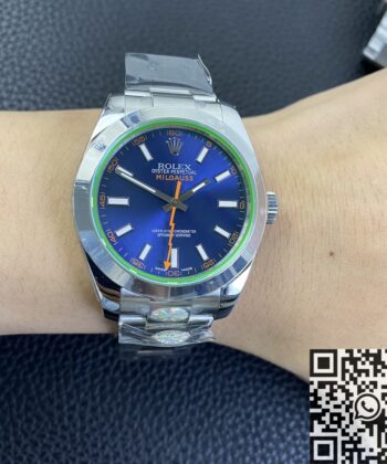 Rolex Milgauss M116400gv-0002 Blue Dial Watch AR Factory