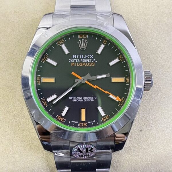 AR Factory Rolex Milgauss M116400GV-0001 Black Dial Watch