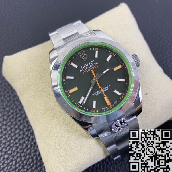 AR Factory Rolex Milgauss M116400GV-0001 Black Dial Watch