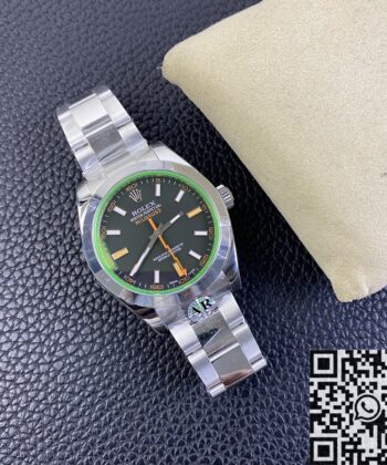 AR Factory Rolex Milgauss M116400GV-0001 Black Dial Watch