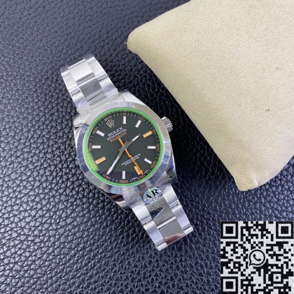 AR Factory Rolex Milgauss M116400GV-0001 Black Dial Watch