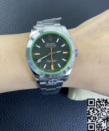 AR Factory Rolex Milgauss M116400GV-0001 Black Dial Watch