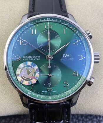 Iwc Portugieser Chrono IW371615 Green Panda Plate AZ Factory