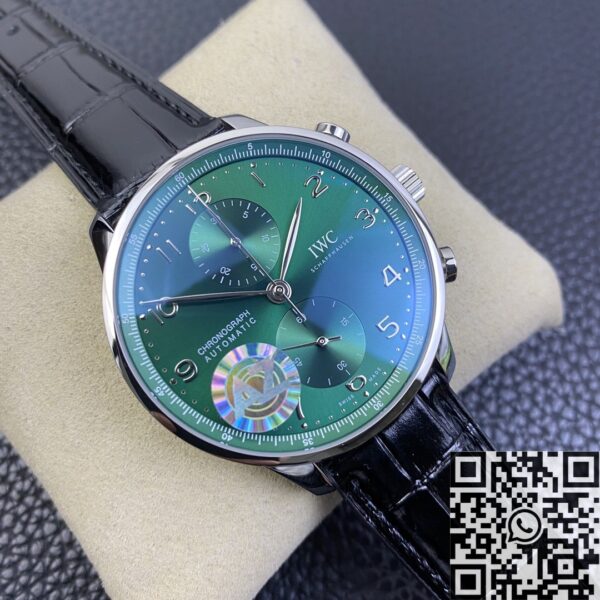 Iwc Portugieser Chrono IW371615 Green Panda Plate AZ Factory