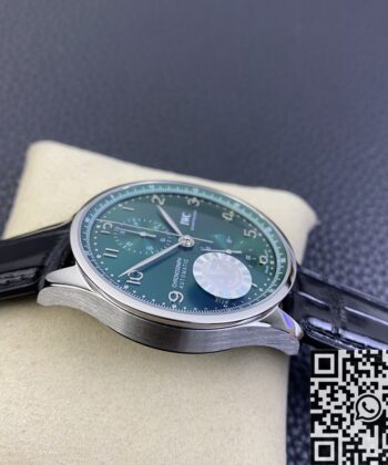 Iwc Portugieser Chrono IW371615 Green Panda Plate AZ Factory