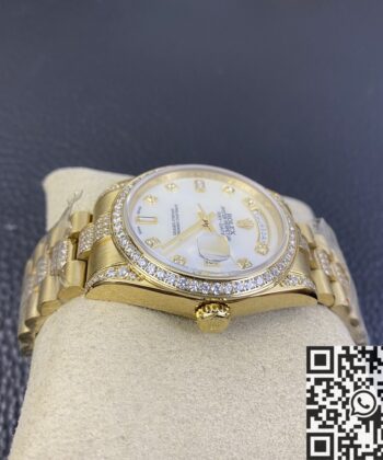 Rolex Day-Date Replica M128348RBR Gold Diamond Watch 36mm