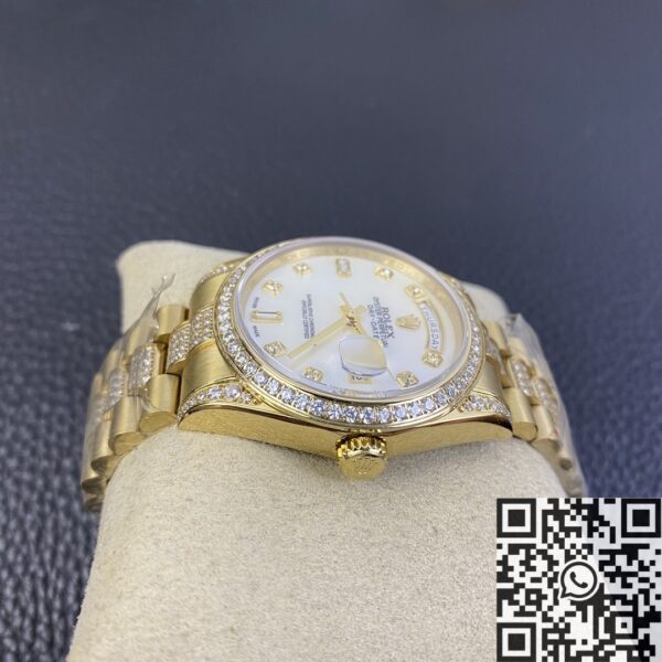 Rolex Day-Date Replica M128348RBR Gold Diamond Watch 36mm