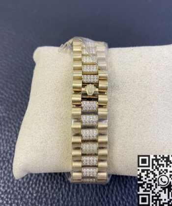 Rolex Day-Date Replica M128348RBR Gold Diamond Watch 36mm
