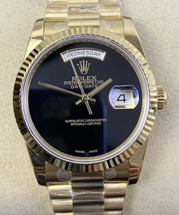 Rolex Day Date 36 Custom Dials Gold Watch BP Factory