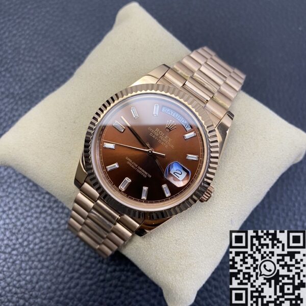 Gold Rolex Day Date M228235-0003 Rose Gold Diamond Watch
