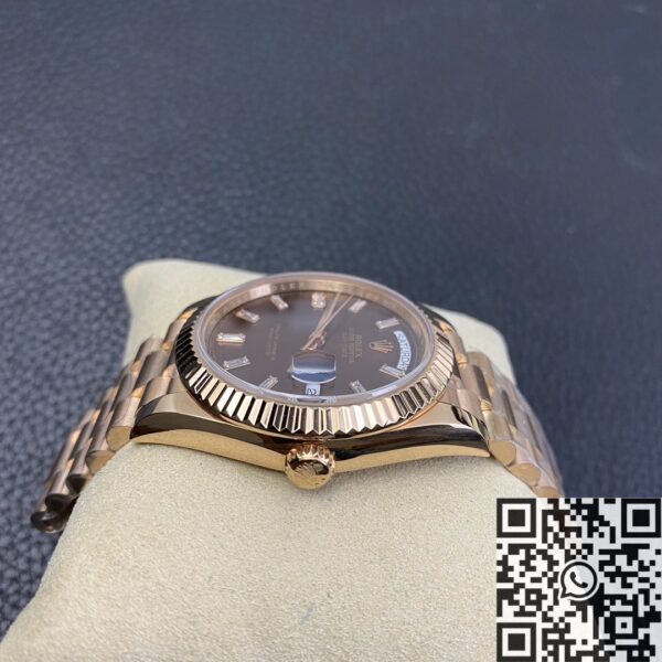 Gold Rolex Day Date M228235-0003 Rose Gold Diamond Watch